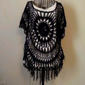 Woven crochet top